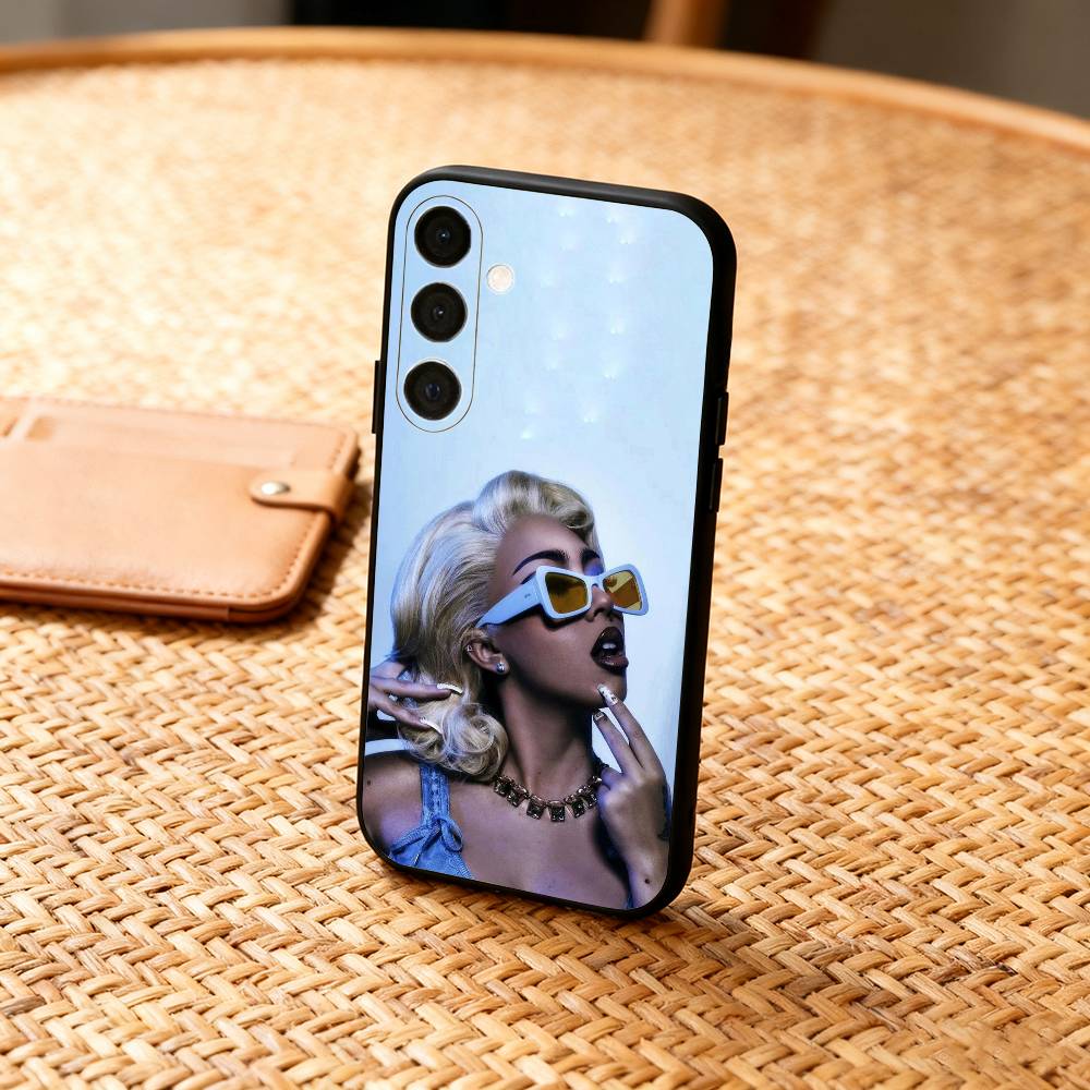 K-Kali uchis S-Sincerely Singer Phone Case For Samsung A73,72,71,53,52,51,22,91,80, Soft Black Cover