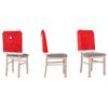Housse de chaise - SPRINGOS® - Bonnet de Père Noël - 68x48 cm - Tissu non tissé - Rouge