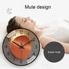 Wall Clock Quiet Home Improvement Eco-friendly Fashion Non Ticking Quartz Decor