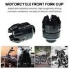 1 Pair Universal Motorcycle Frame Slider Aluminum Alloy Shock Absorber Cup Modified Electric Vehicle Front Fork Cup Falling Crush Protector