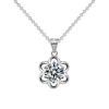 Moissanite Zircon Sunflower Pendant Necklace Accessories Ladies Niche Fashion Collarbone Necklace Jewelry