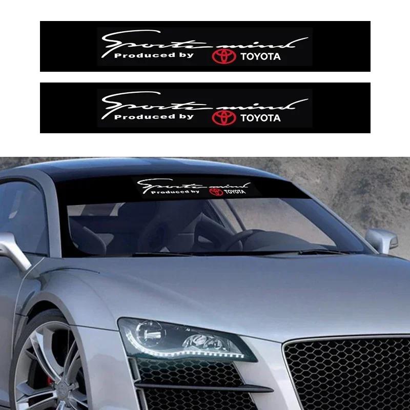 Car Front Rear Windshield Window Decorative Sticker For Toyota RAV4 Camry Corolla Levin Yaris Reiz Vios Highlander CHR Prius