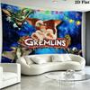 Gremlins Wall Tapestry Aesthetic Wall Hanging Printed Fabric Blanket Decorative Tapestries for Bedroom Living Room Home Decor