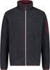 Куртка мужская CMP Fleece Jacquard-Knit-Tech Jacket (38H2237) Herren-Fleece Jacquard-Knit-Tech mit Rautenmuster antracite/burgundy