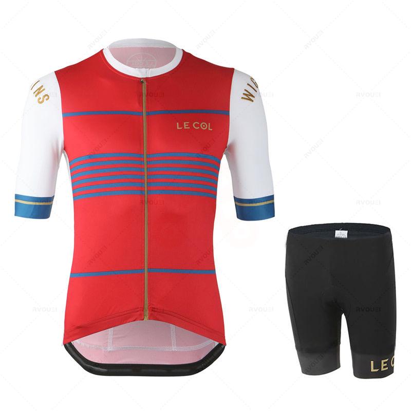 Men Summer Short Sleeve Cycling Jersey Set MTB Maillot Ropa Ciclismo Bicycle Wear Breathable Cycling Clothings Summer Breathable Cycling Suit Set