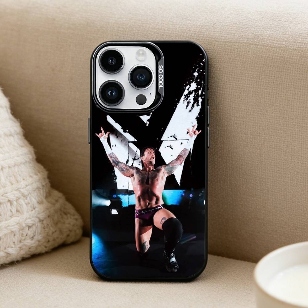 BOXER CM P-Punk Phone Case For iPhone 16,15,14,13,12,17,Pro,MAX Black Matte Shockproof Cover