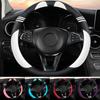 Чехол на руль, модный, устойчивый к поту, автомобильный стиль, искусственная кожа, подушка для грузовика