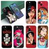 Чехол для телефона Apple Iphone16Pro Татуировка Аниме Принцесса Черный Силиконовый Чехол для Телефона