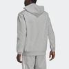 Adidas Sweatshirts Men's Gray Hooded Moderate Cardigan HE2224
