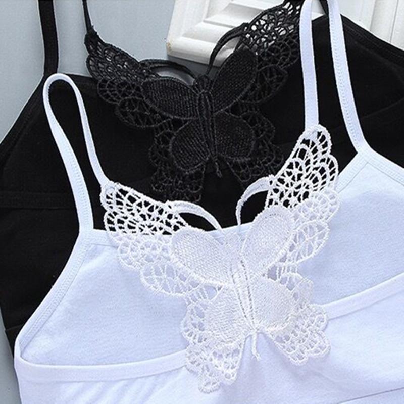 Тренировочный бюстгальтер для девочек, нижнее белье для подростков, дышащий мягкий жилет для подростков 8-16 лет