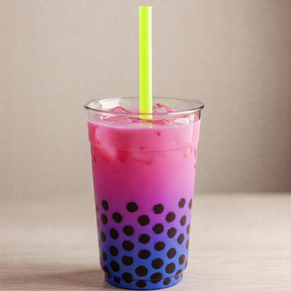 Słomki Rurki Plastikowe Wielokrotnego Użytku Do Bubble Tea Kolorowe 200Szt.