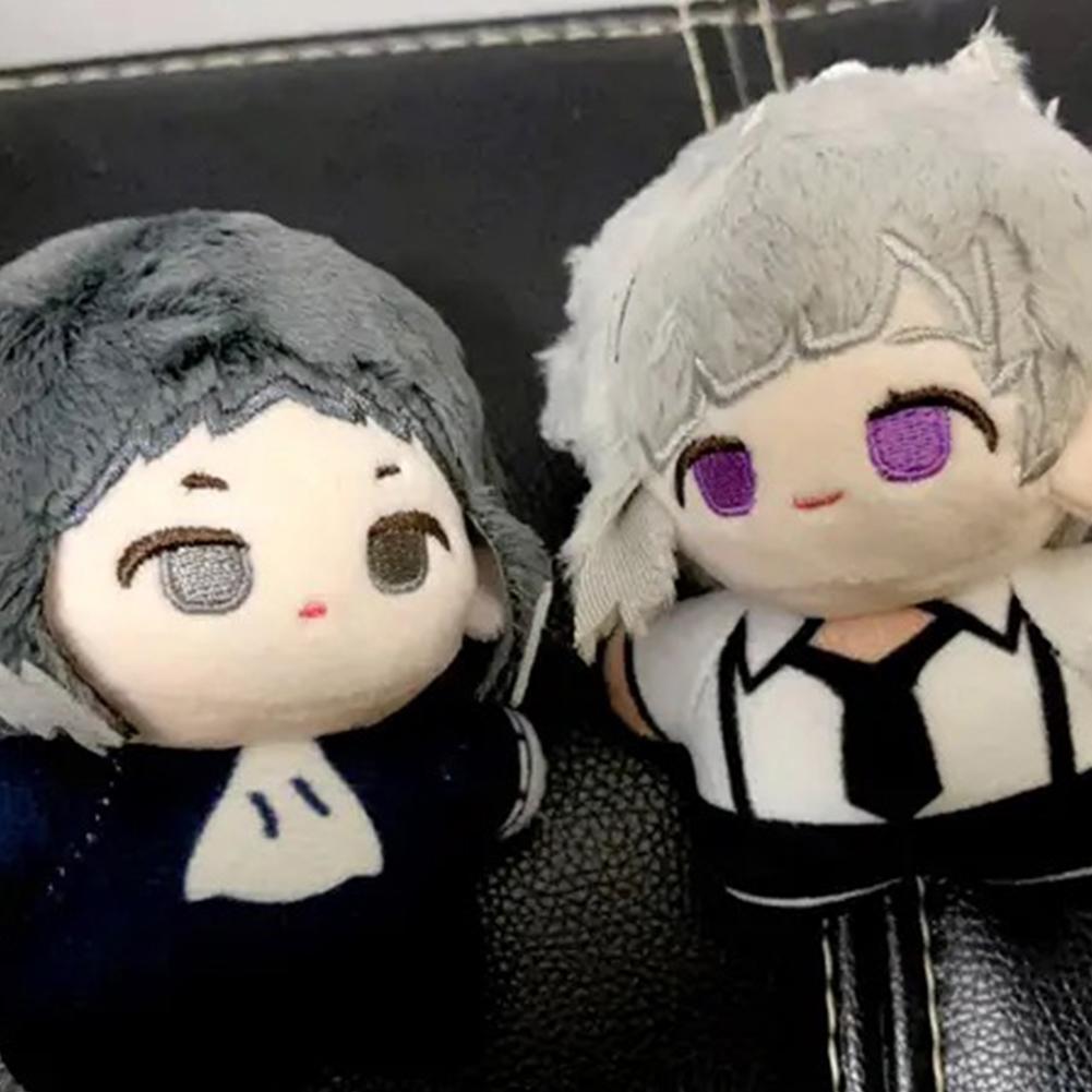 12 см Плюшевая игрушка BSD Дазай Осаму Накахара Чуя Накадзима Ацуси Эдогава Рампо Кукла Мини Подвеска Брелок Супер Милая Аниме Игрушка Подарок