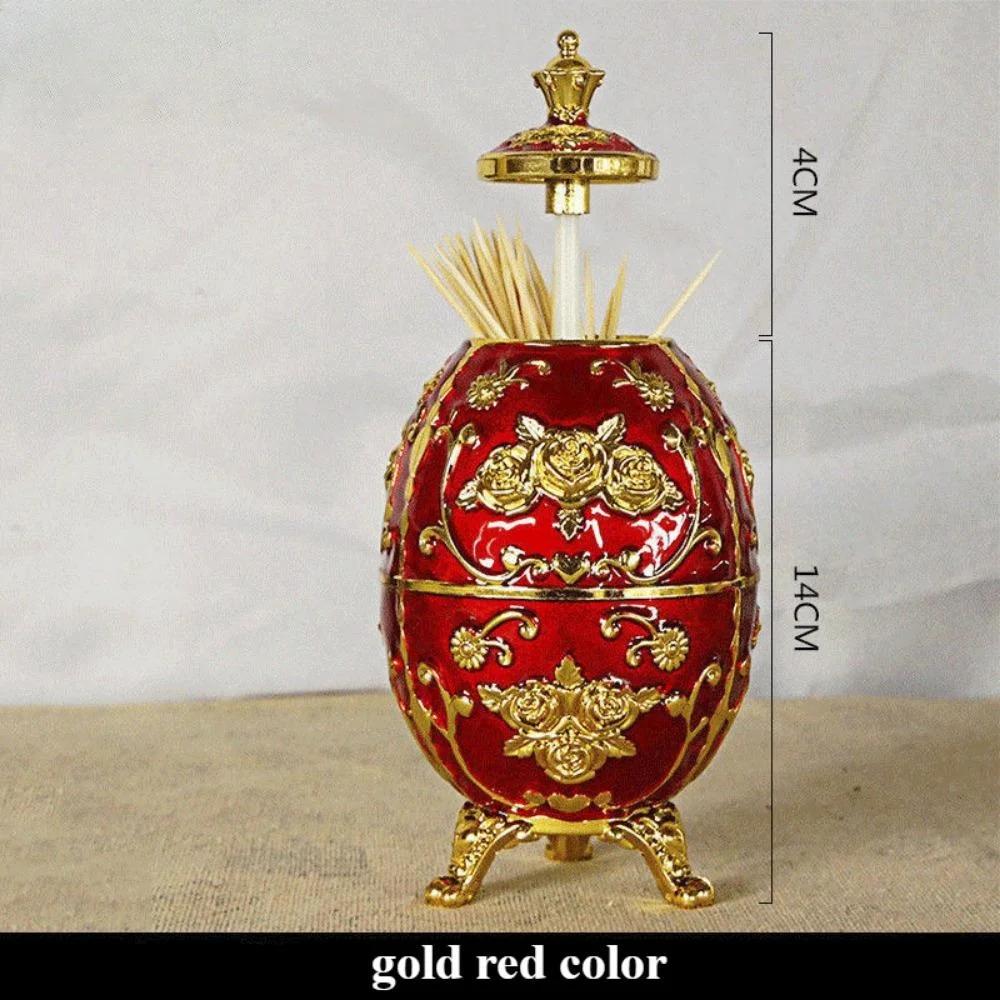 Держатель для зубочисток Rose Press, легкие роскошные высококачественные товары для дома, модная ретро-пластиковая коробка для зубочисток