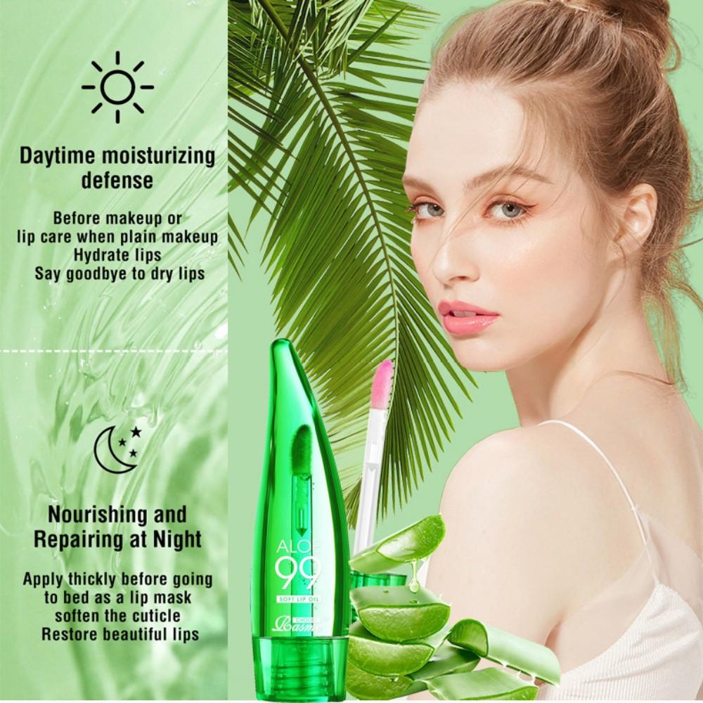 99% Aloe Vera Temperature-Changing Lip Balm, Anti-Dryness, Long-Lasting Moisturizing, Transparent Liquid Lip Care Product