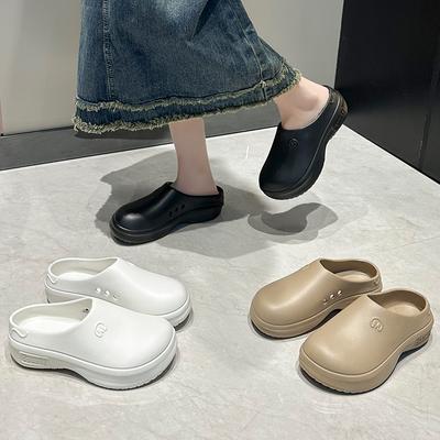 Новые летние женские сандалии, садовые сандалии, отпускные пляжные шлепанцы, нескользящие, из ЭВА, домашняя обувь для помещений