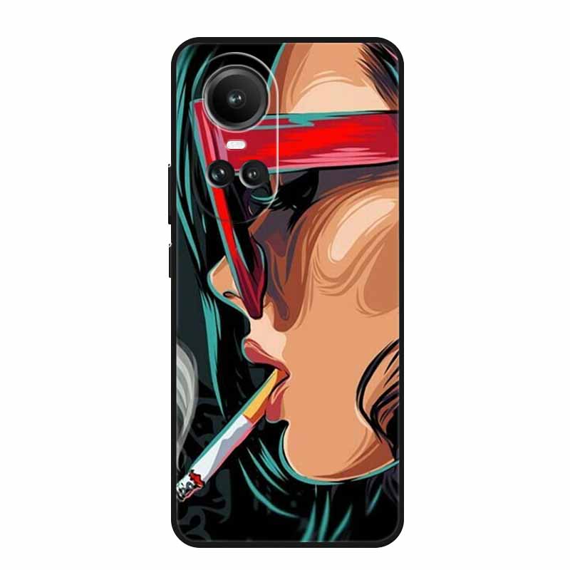 For Oppo Reno10 Pro Case Animals TPU Soft Silicone Back Cover for Oppo Reno 10 Pro 5G CPH2525 CPH2531 Protective New Phone Funda
