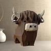 Highland Cow Ring Holder Resin Craft Decorative Figurine Jewelry Storage Organizer Desktop Ornament