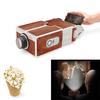DIY 3D Projector Cardboard Mini Smartphone Projector Light Novelty Adjustable Mobile Phone Projector