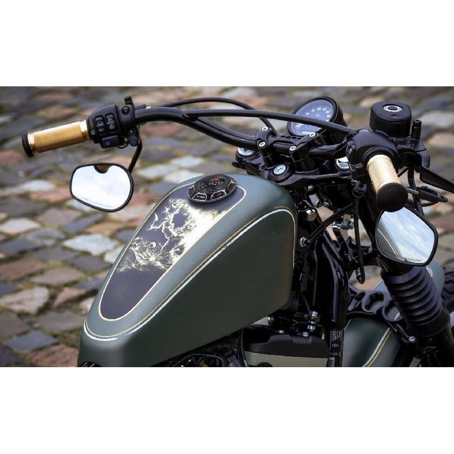 3D CNC Aluminum Motorcycle Tank Cover Fuel Gas Decorative Oil Cap for Harley Sportster XL 1200 883 X48 Dyna Touring Road King