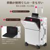 Suitcase Carry Case Top Open USB Charging Multifunctional Aluminum Frame TSA Lock Double Casters Fashion New Model Small [GGQAAA] (SILVER 55,