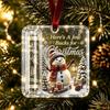 Hanging Christmas Cash Gift Ornament Acrylic Treat Holder Ornament Cash Gift Box  for Holiday Decor