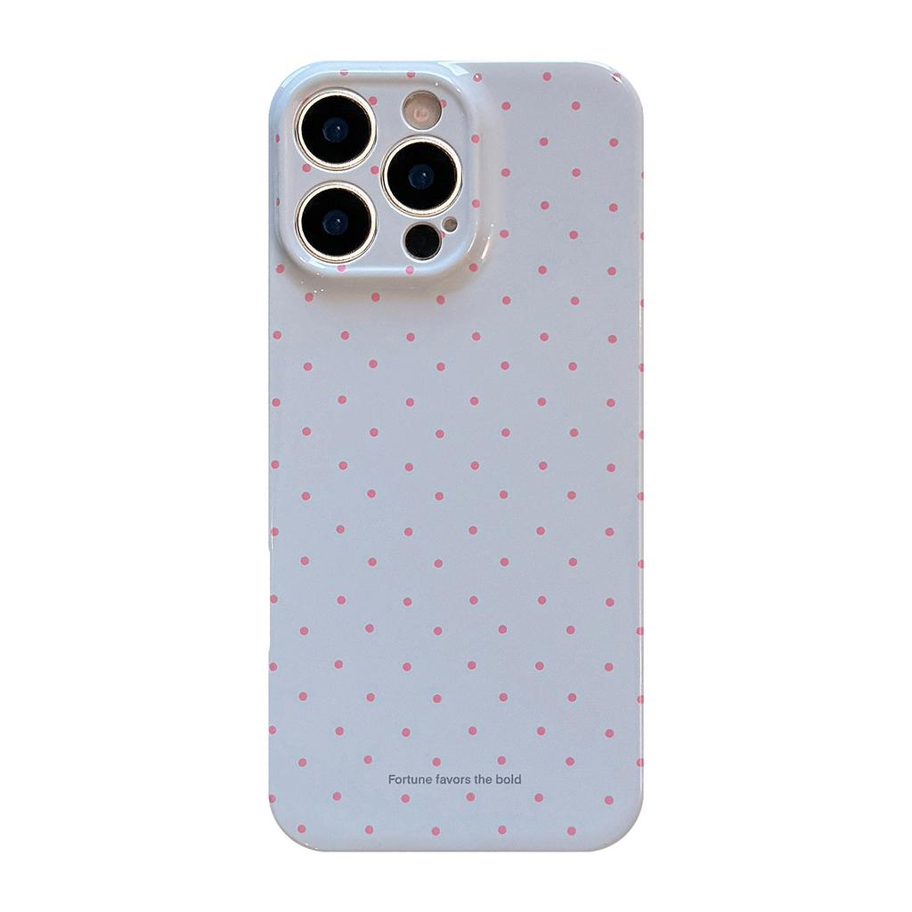 Dopamine Polka Dot Suitable for Iphone16promax Mobile Phone Case Apple 15 Philin 13 Soft Sleeve 14 Korean 11