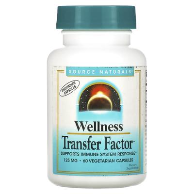 Wellness Transfer Factor, 125 мг, 60 растительных капсул