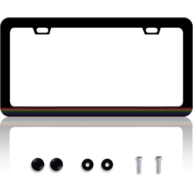 Jesus The Way The Truth The Life License Plate Frame Cross License Plate Frames Personalise Stainless Steel Funny Design Compatible with Standard