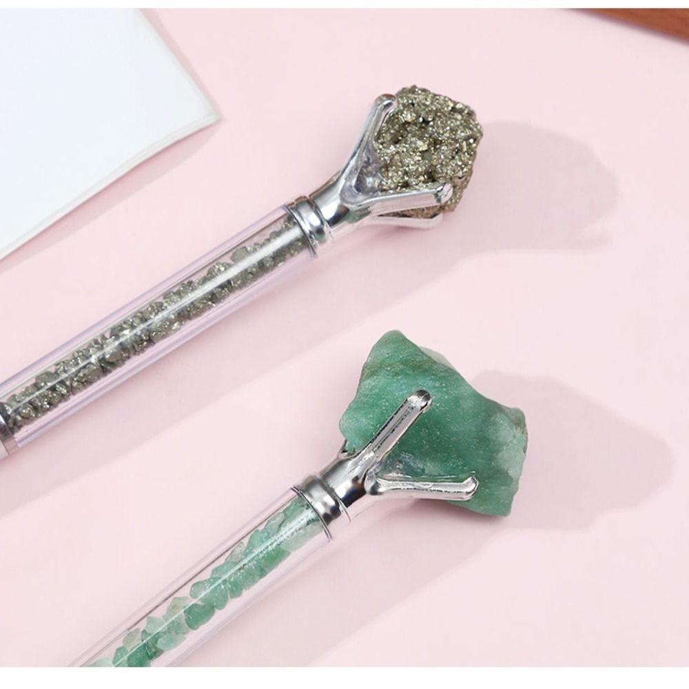 Smooth Writing Natural Pen Genuine Gemstone Pens Natural Quartz Pens Spiritual Gift