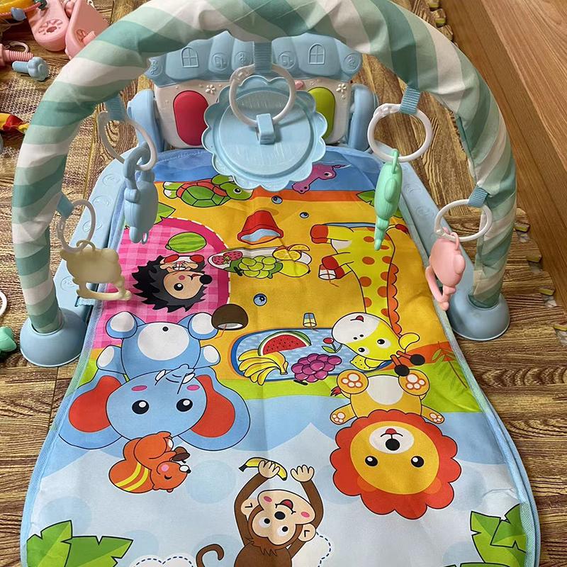 1 Set Music Pedal Piano Multifunctional Children Fitness Frame Take Exercise Infant Leg Stamina Gym Crawling Frame Baby Toy