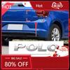 New 1pcs 3D ABS POLO car Letter Emblem Rear tail trunk Decals badge sticker Decal styling auto Accessories For Volkswagen V