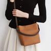 Leather Bag Female Commuter Female Bag High Quality Crossbody Bag Single Shoulder Bucket Bag