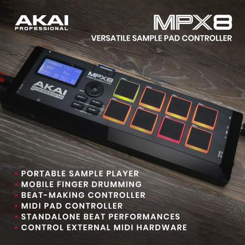 Akai Professional MPX8 Sampler with 8 Pads and SD Card Slot