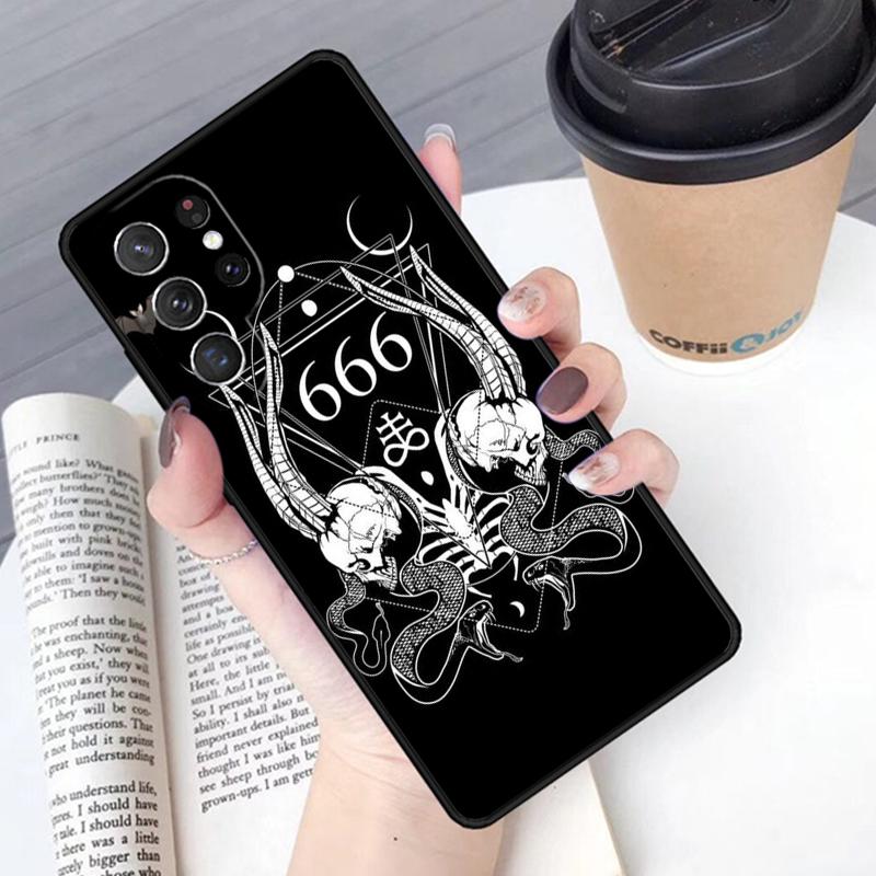 Чехол для телефона Дьявол Сатана Для Samsung Galaxy S24 S25 Ultra S21 S22 Ultra S10E Note 10 Plus Note 20 FE S23