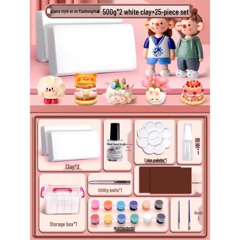 Набор глины для лепки из камня своими руками: Легкая полимерная глина и цветной пластилин для поделок