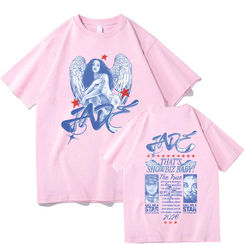 That'S Showbiz Baby! Tour 2026 Dateback Tee Jade Thirlwall T-shirts Summer Cotton Vintage Punk Ropa Top Unisex