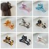 Acetate Animal Cat Hair Claw Cartoon Shark Clip Fashion Rhinestone Hair Clip  Girl