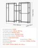 Clothing Garment Rack, Heavy Duty Closet Wardrobe, 7 Adjustable Tiers Clothes Racks with Steel Frame, 385.5 kg Load Capacity Clothes Rack with 4