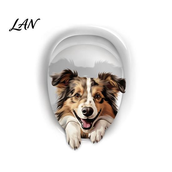 Durable Toilet Lid Decals 3D Cartoon Cat Stickers, Waterproof Cute Animal Fun Seat Stickers Sticker, Self-Adhesive Bathroom Wall Decor Decorative for