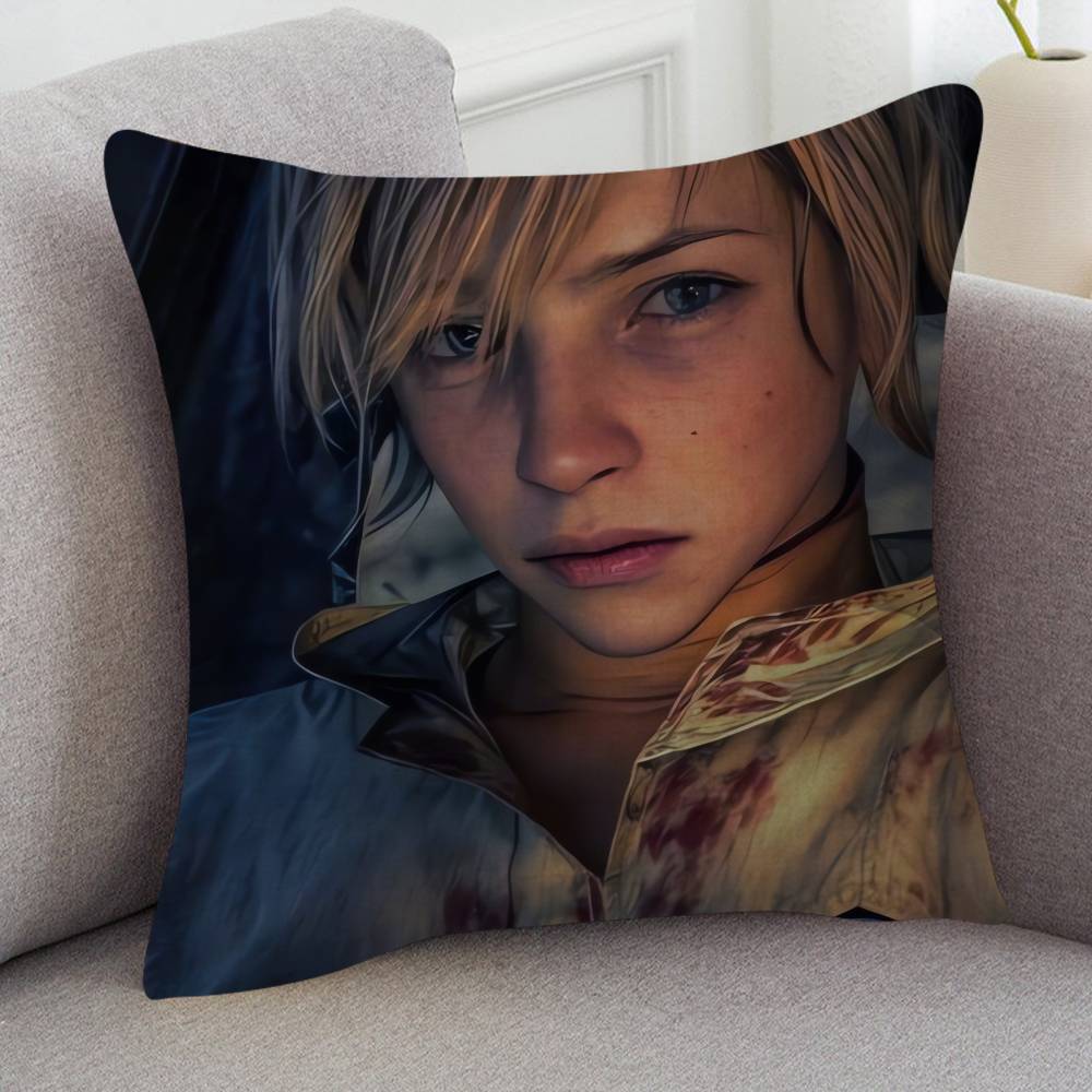 GAME Silent Hill Soft Comfortable Pillow Case Cartoon For Sofa Living Cat Room Home Office Retro Decor Protective Cover