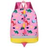 Cute Cartoon Animal Print Toddler Backpack Durable Nylon For Boys And Girls