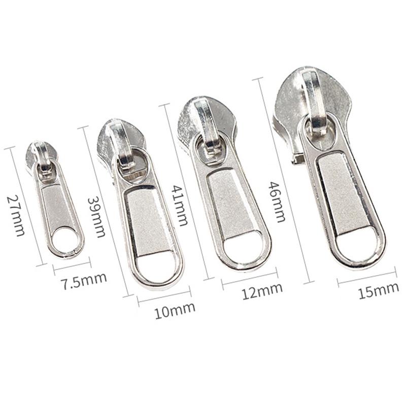 5/8 шт. 4 размера, универсальные застежки-молнии мгновенного исправления, ремонт, сменные слайдеры-молнии