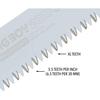 Silky Складная пила Big Boy 2000 запасное полотно 357-36 2000R, которую можно держать обеими руками и которая пилит мощно и быстро
