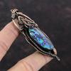 Abalone Shell Pendant Copper Wire Wrapped Pendant Handmade Designer Pendant Abalone Shell Jewelry Gemstone Pendant Copper Jewelry For Gift
