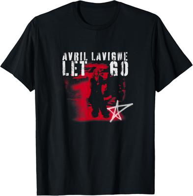 Новое поступление Официальная футболка Avril Lavigne Let Go с граффити Женские футболки Мода Чистый хлопок Женская одежда Футболка 82606