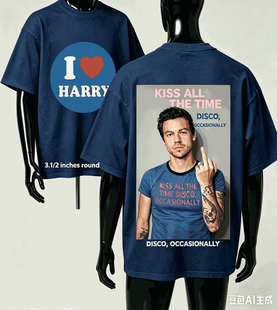 Harry Styles For Fan Gift Tshirt Unisex Unisex Harajuku Oversized Unisex Short Sleeve Streetwear High Quality Couples Classic Soft