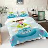 James P. Sullivan Monsters Universi 3D Children'S Couple Bed  Bedding Set Cute Printed Cartoon Quilt Cover  Polyester