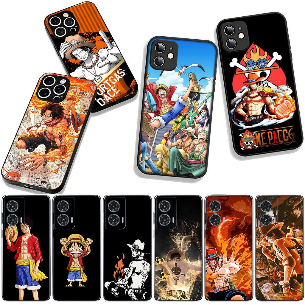 for Motorola Moto Edge 70 60 Fusion 40 NEO 20 Pro G Stylus G56 G96 G71 G73 G52 G41 G42 G51 Case Luffy One Piece Portgas D Ace