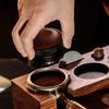 51/53/58 мм Распределитель Кофе с Крышкой из Грецкого Ореха Распределитель Эспрессо Выравниватель Кофе Инструмент для Распределения Кофе Аксессуары для Бариста