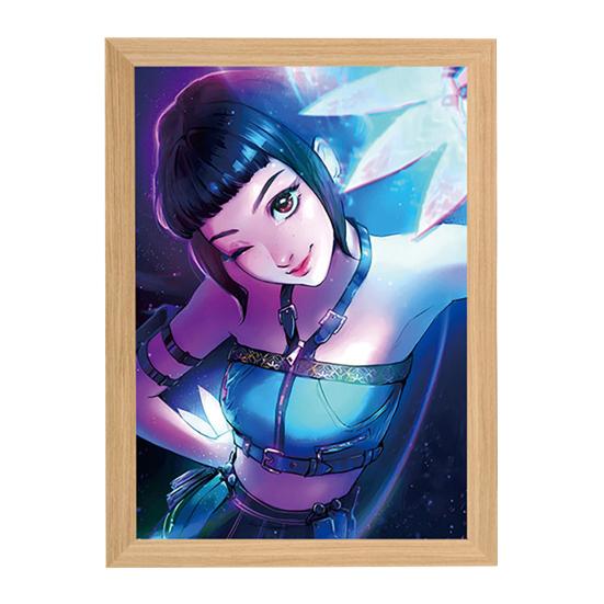 Картина Лампа Перезаряжаемый Светодиодный Свет Светящийся Настенный Художественный Свет Яркий Цвет Художественное Освещение Ночник